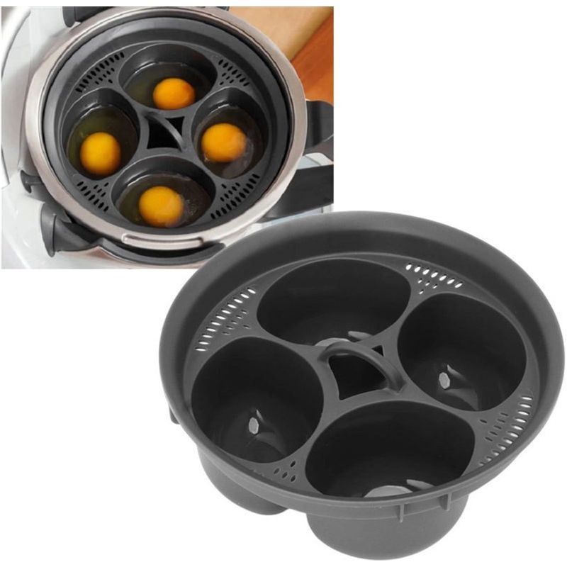 3 Pcs Cuiseur Oeuf Thermomix Jusqu'à 4 Pièces - Thermomix Oeufs Pochés - Accessoire Pour Thermomix Vorwerk Tm5 Tm31 Tm6 - Cuiseur A Oeuf Thermomix