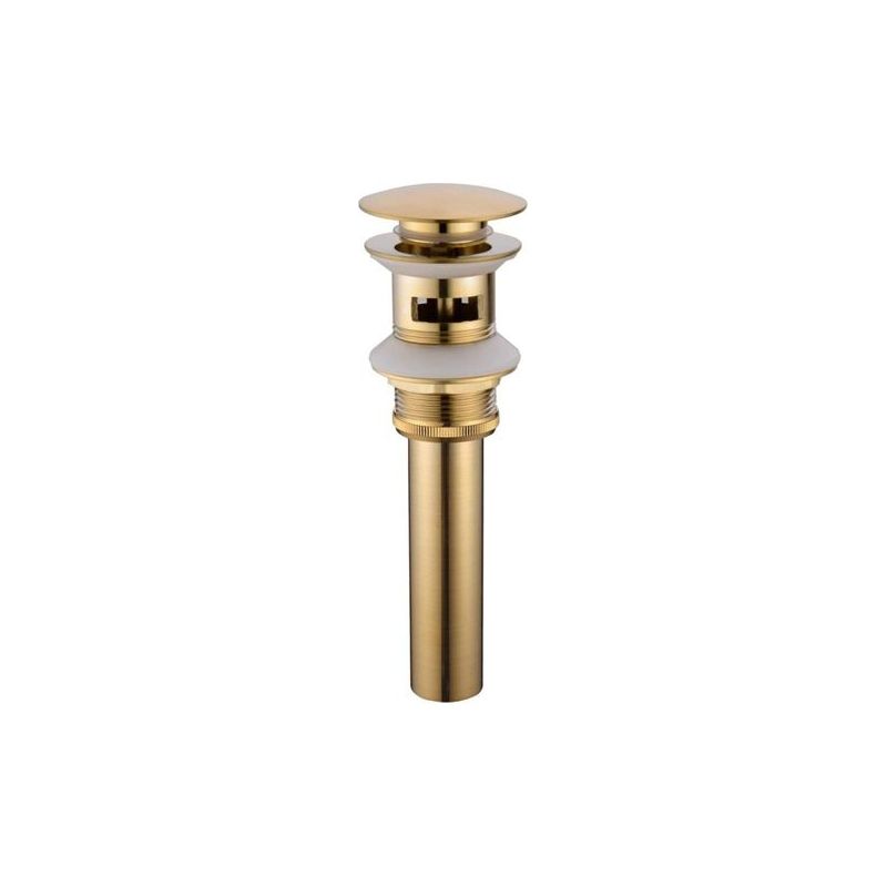Pop-up Rétro Bouchon Bonde De Lavabo Vidange Clic- En Laiton Bronzé Universel Valve Draineur D’evier Vasque Siphon Trou De Débordement Poli