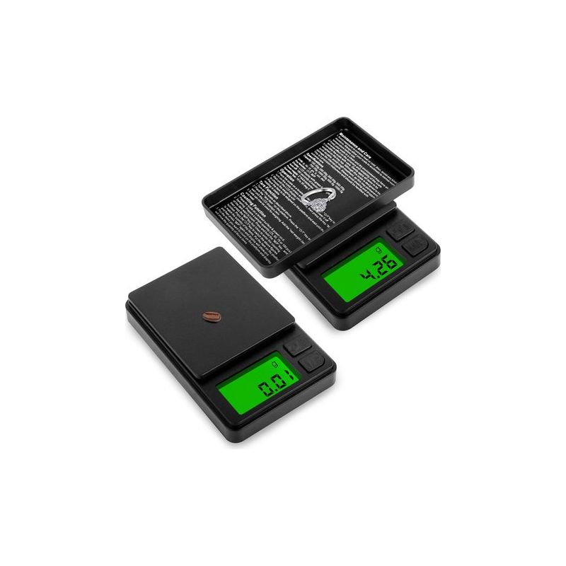 Mini Bilancia Tascabile 1000g/0,01g, Balance De Poche Portable 500g/0,01g, 2 Pièces Bilancia Di Precisione Con Display Lcd E 7 Unità, Funzione Tara, Per Cucina Cucinare, Caffè