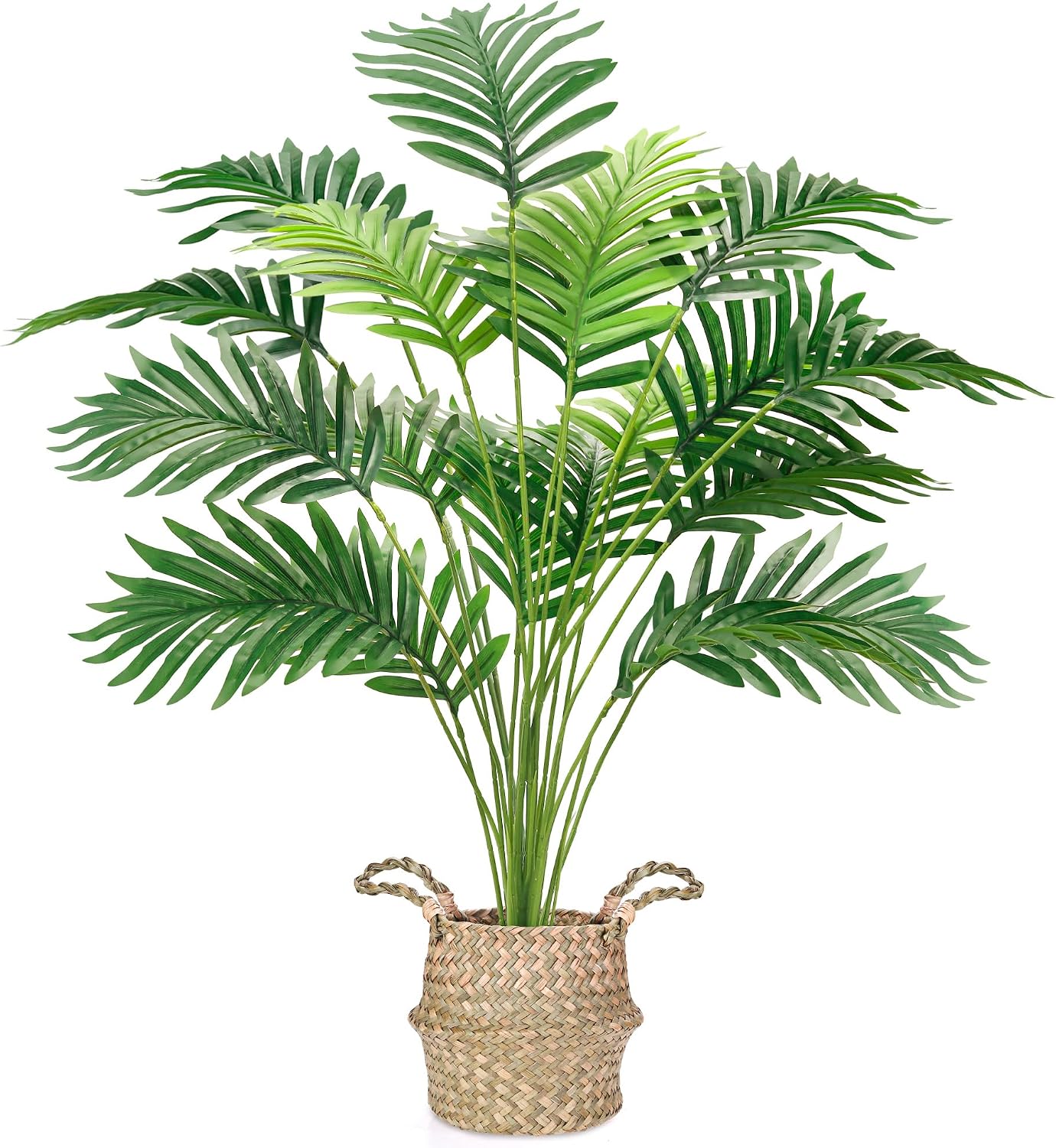 Künstliche Palme – 1 Topf – Kunststoff Und Metall – Realistische Dekoration – Wohnzimmer Und Büro – 71,1 Cm