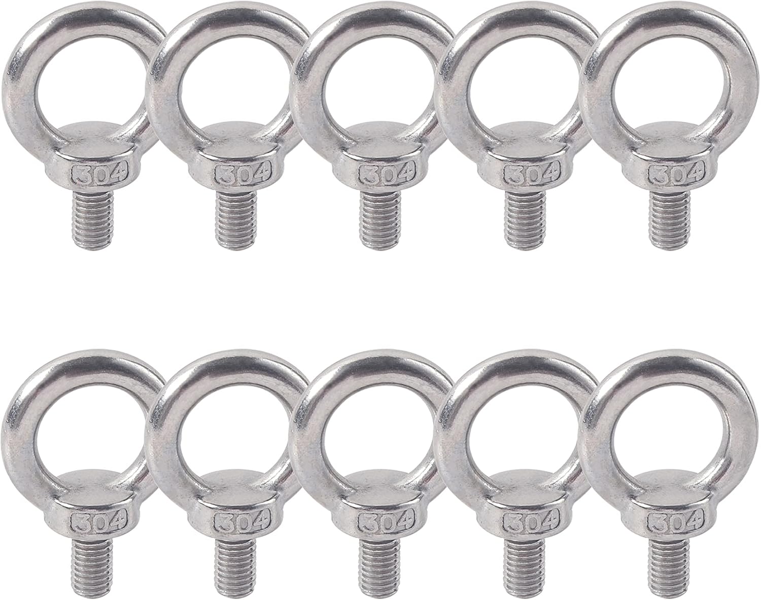 Hebering M6x11 – 10er-pack – Edelstahl 304 – Außengewinde – Für Maritime Und Industrielle Anwendungen