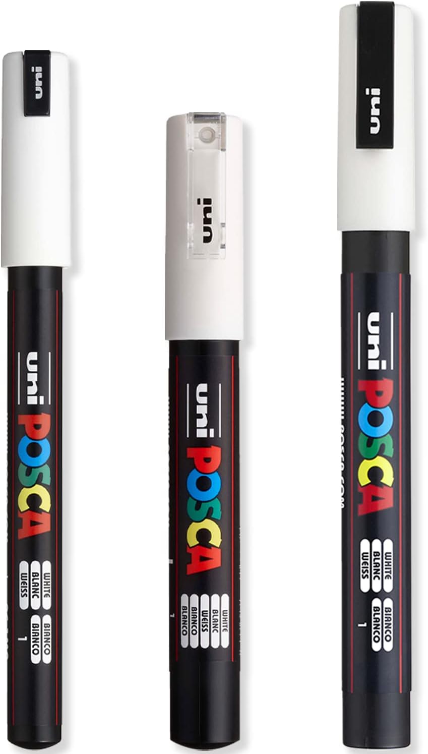 Weißer Lackmarker – 3er-pack – Ultrafeine Bis Feine Spitze – Tinte Auf Wasserbasis – Für Metall, Glas Und Kunststoff