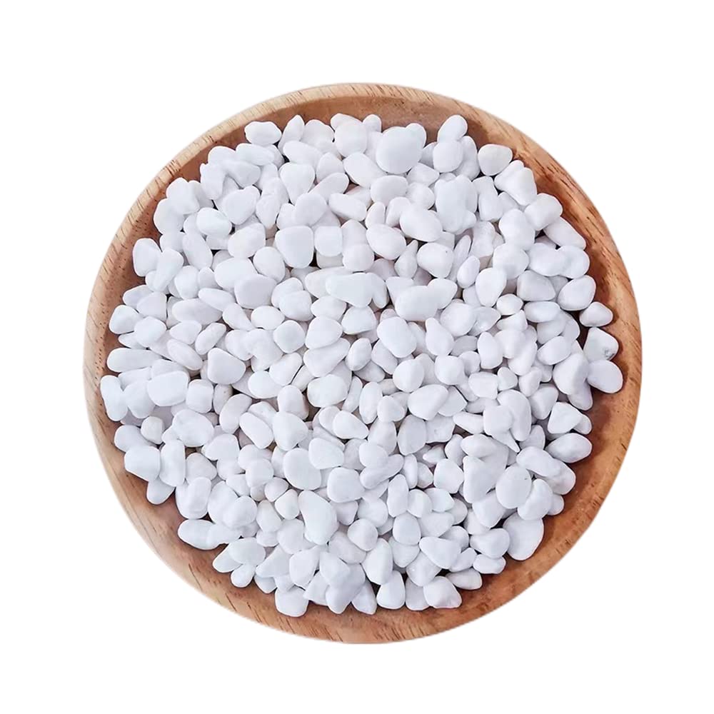 Natürlicher Weißer Kies 6–9 Mm – 950 G – Dekorative Steine Für Garten, Aquarium Und Vase