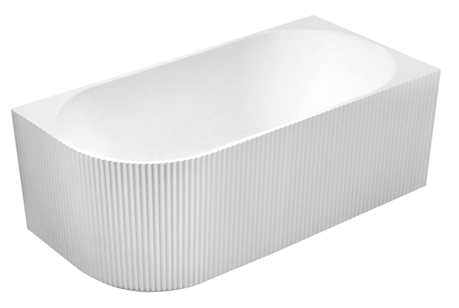 Aqualine Tibera - Badewanne 170x80 Cm, Rechts, Weiß E1015g