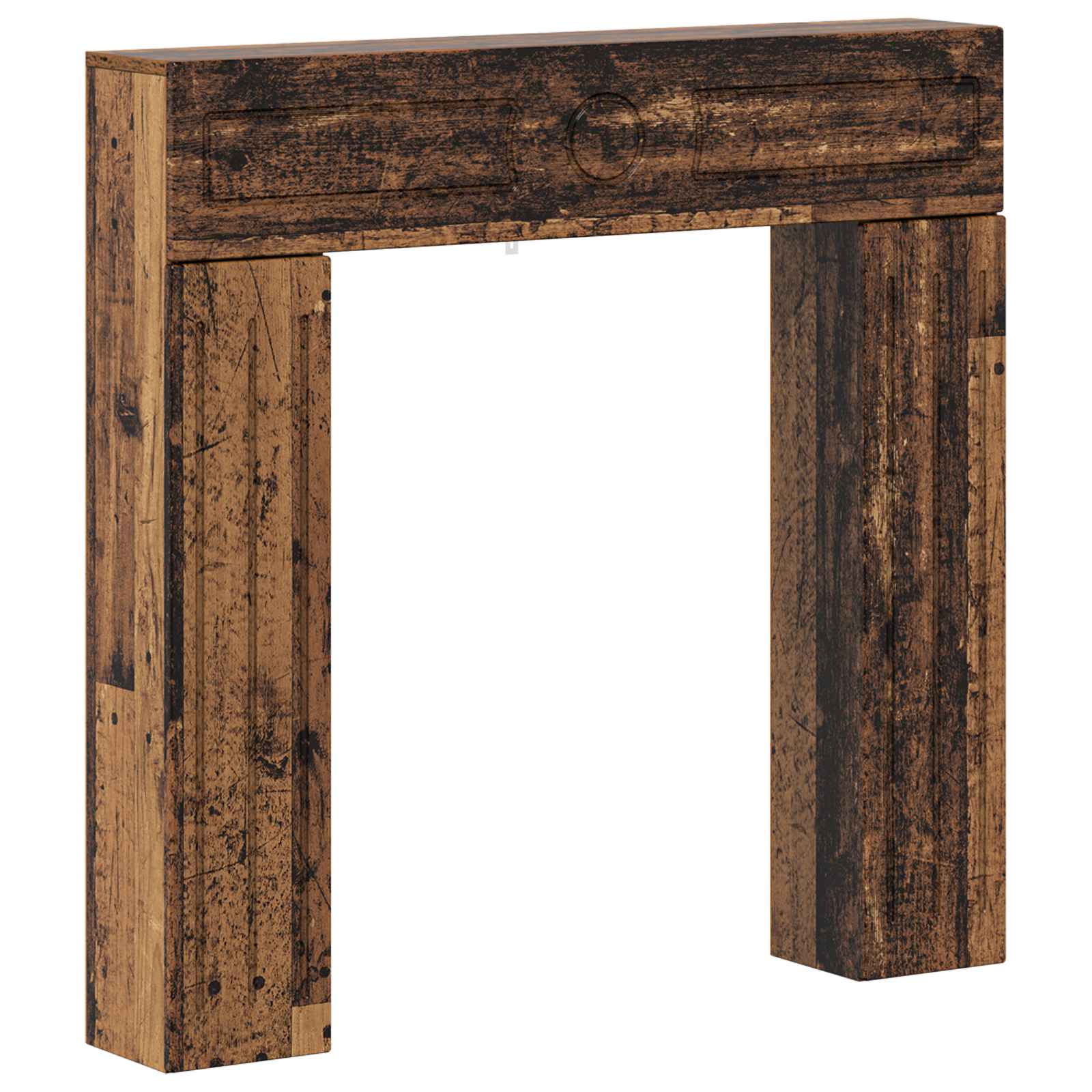 Vidaxl Fireplace Surround Old Wood 102 X 18 X 100.5 Cm Engineered Wood