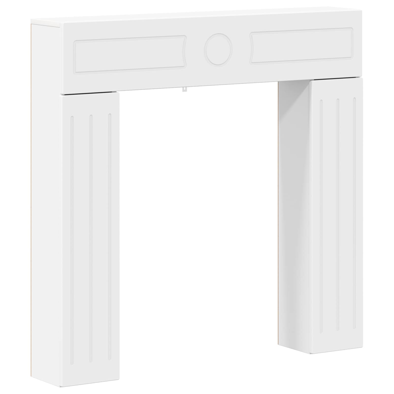 Vidaxl Fireplace Surround White 102 X 18 X 100.5 Cm Engineered Wood