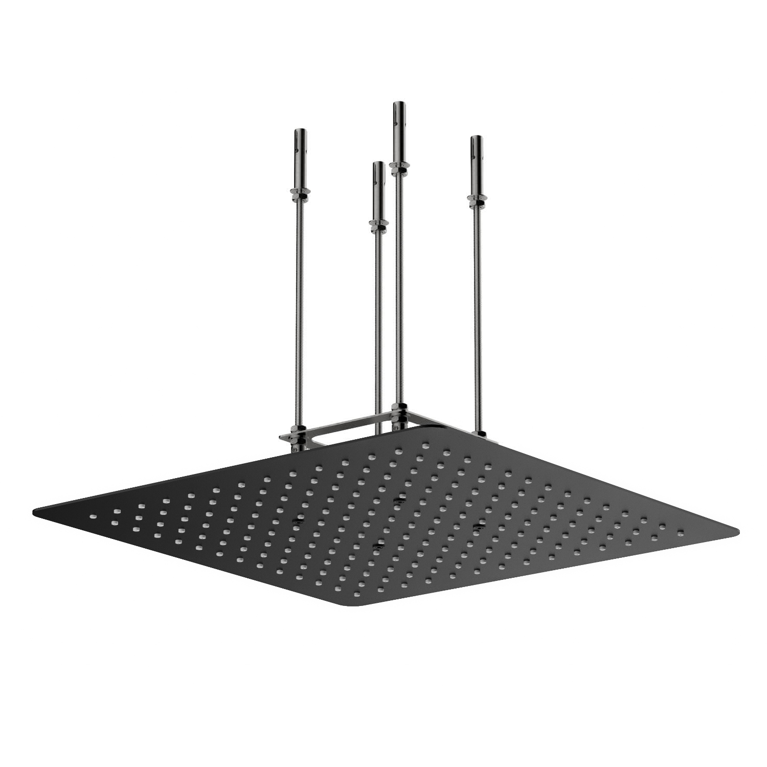 Design Unterputz Regendusche 40x40 Aus Edelstahl In Schwarz Matt - Stilform