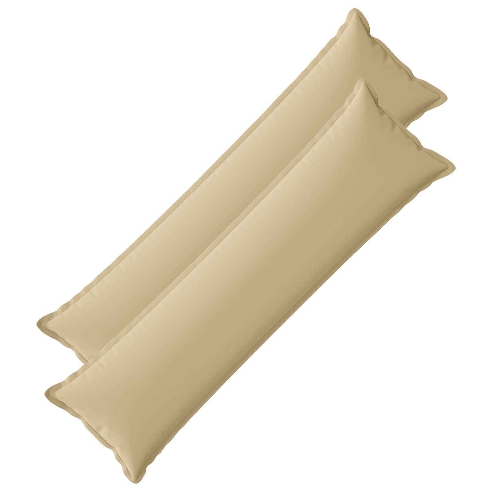 Vidaxl Cushion With Pillow Houten 2 Pcs Beige Polyester