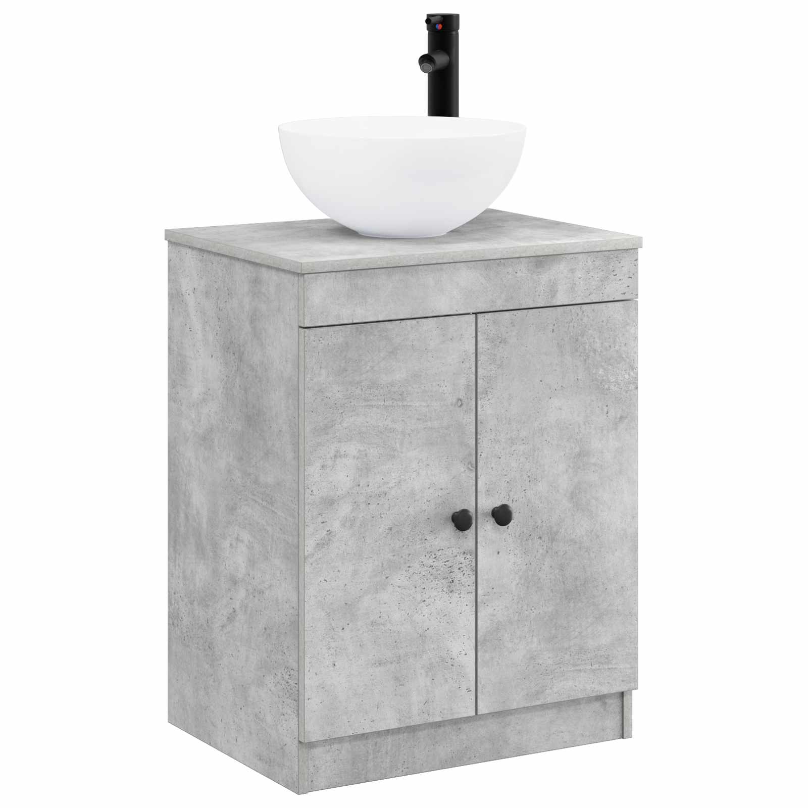 Vidaxl Bathroom Furniture Set Concrete Grey Engineered Wood