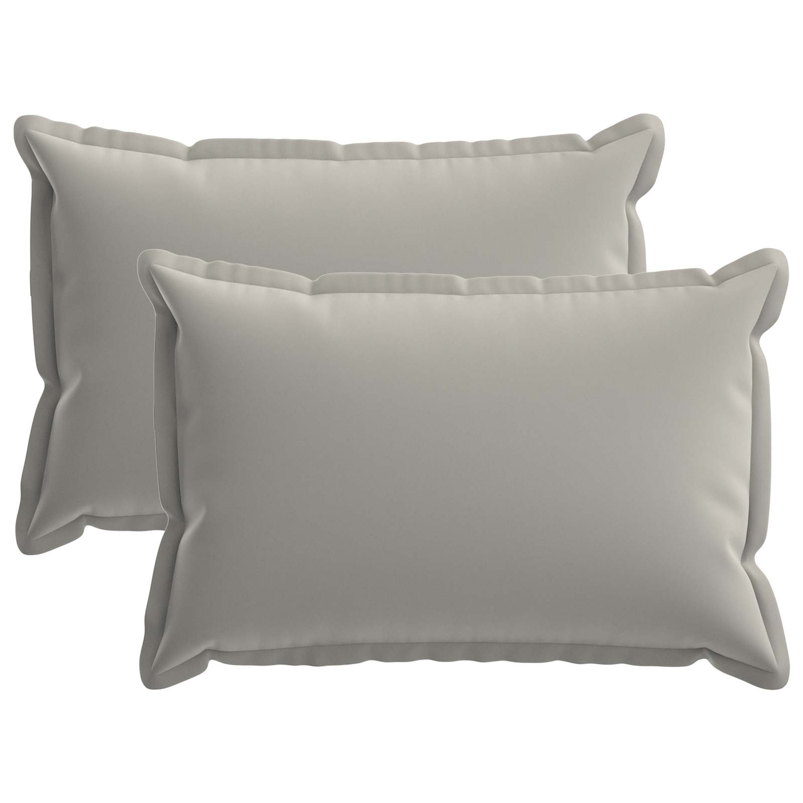Vidaxl Cushion With Pillow Houten 2 Pcs Grey Polyester