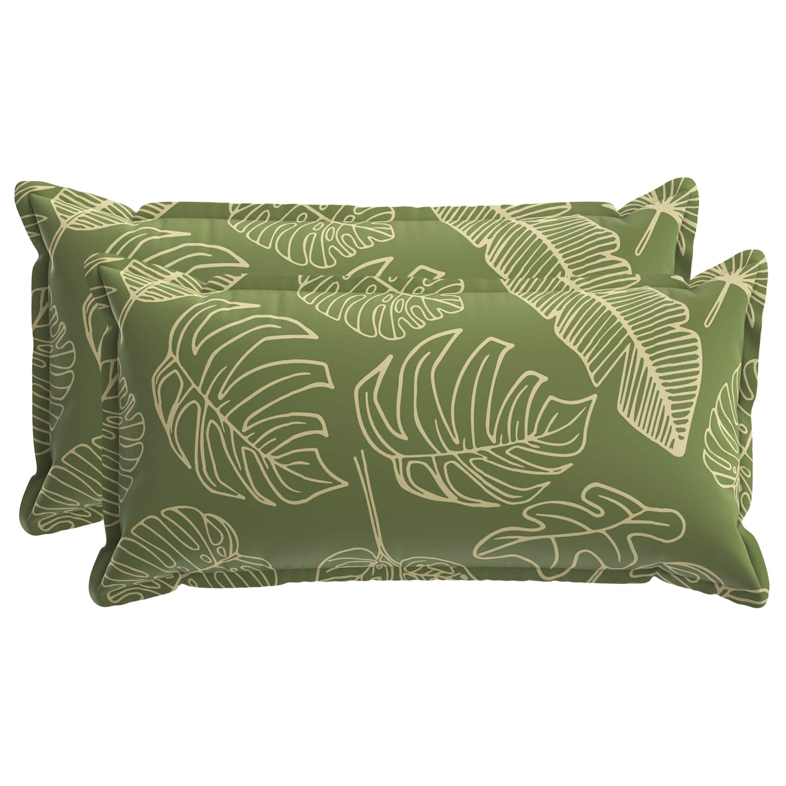 Vidaxl Cushion Leaf With Pillow Houten 2 Pcs Leaf Design Polyester