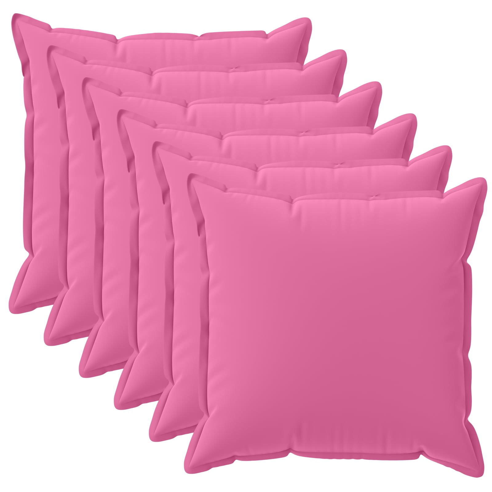 Vidaxl Cushion With Pillow Houten 6 Pcs Pink Polyester