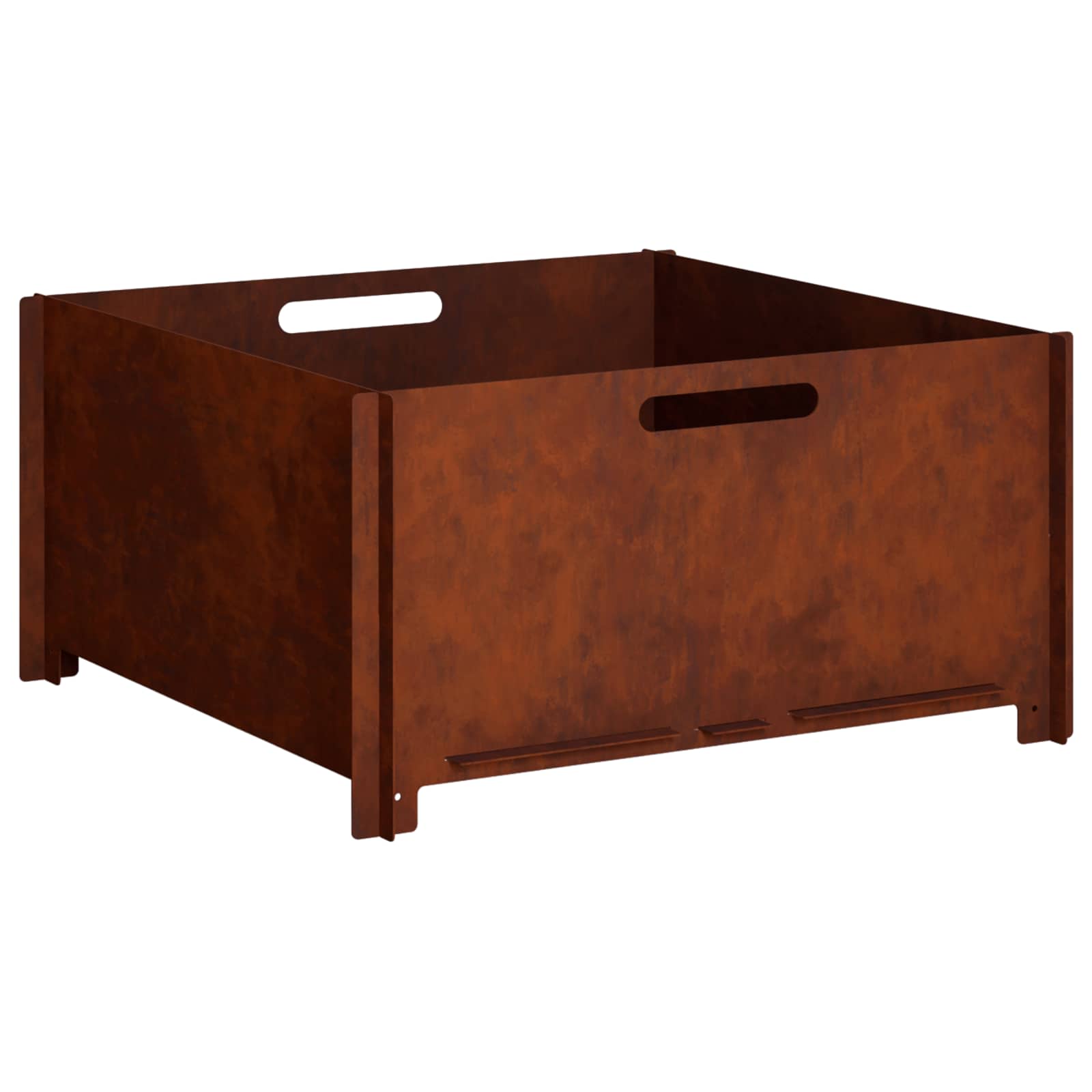 Vidaxl Fire Pit Rusty 60 X 60 X 30 Cm Weathering Steel