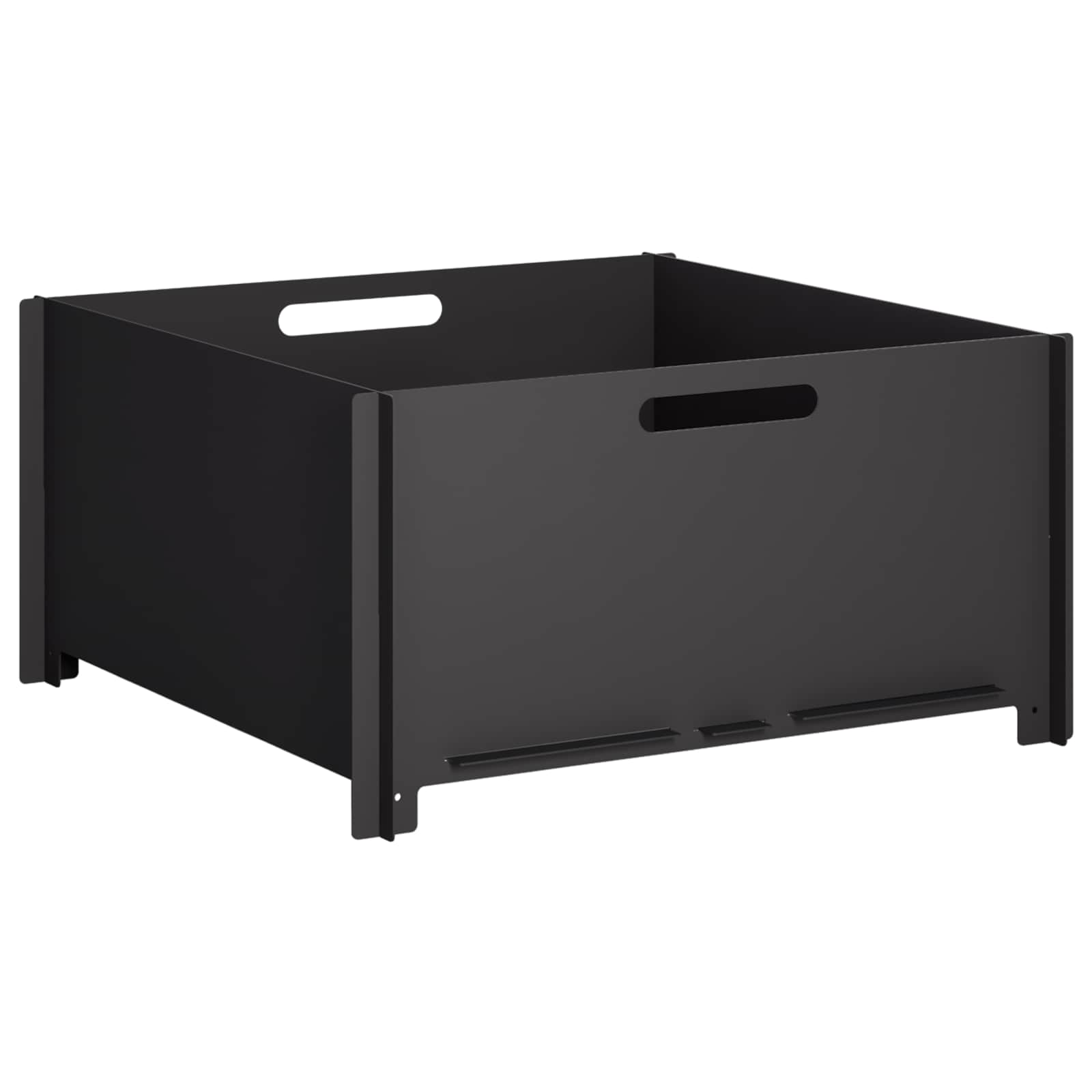 Vidaxl Fire Pit Black 60 X 60 X 30 Cm Steel