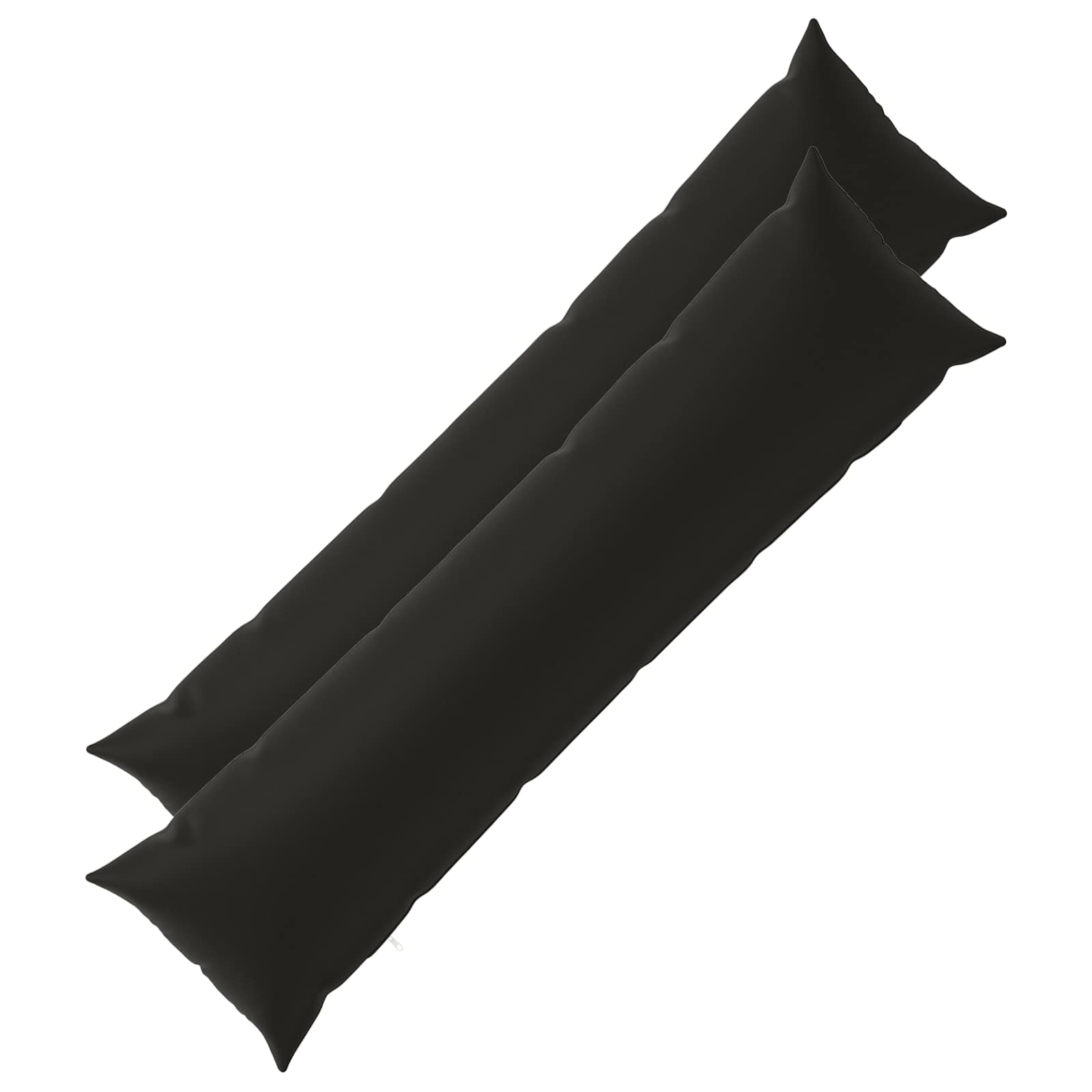 Vidaxl Cushion With Pillow Heerlen 2 Pcs Black Polyester