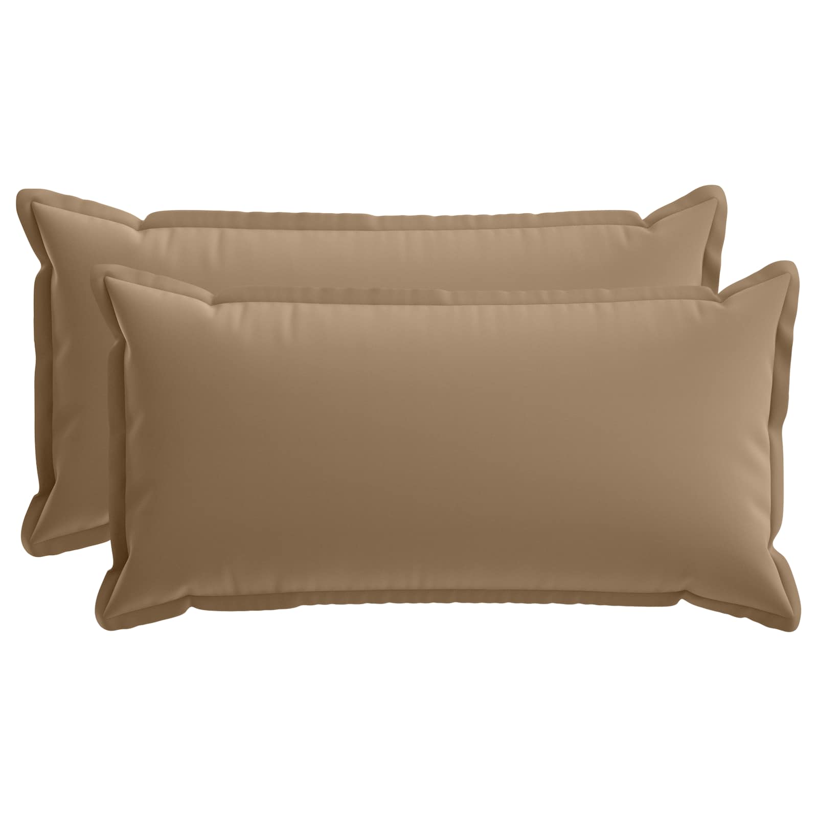 Vidaxl Cushion With Pillow Houten 2 Pcs Taupe Polyester