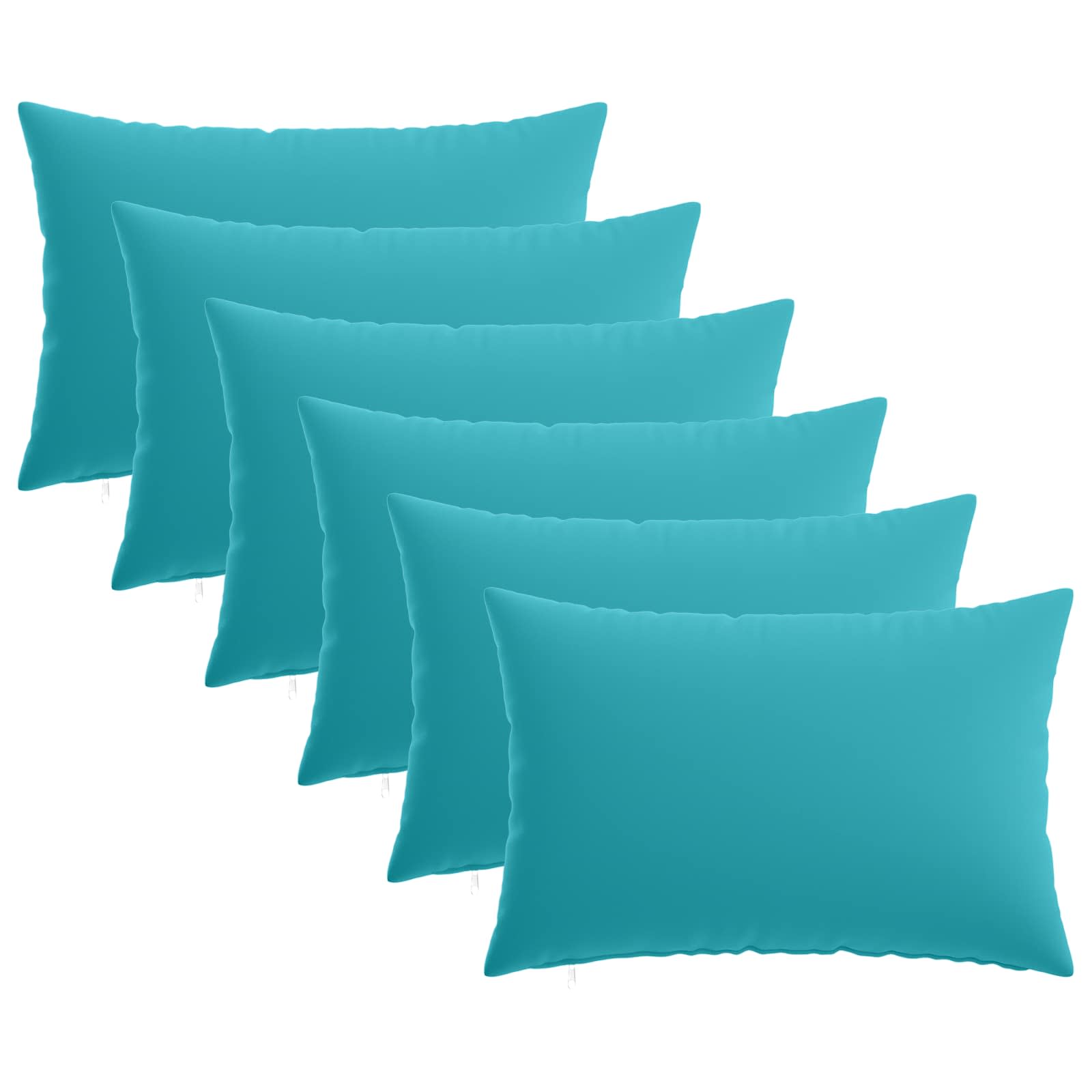 Vidaxl Cushion With Pillow Heerlen 6 Pcs Turquoise Polyester