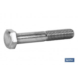Pack Mit 25 Din-931 C-8.8 M-10 X 100 Verzinkte Schrauben