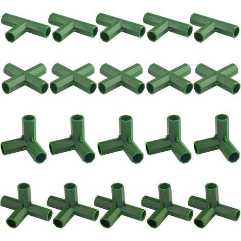 Set Aus 20 Gartenrahmen-connectoren, 11 Mm – Langlebiges Pp-material – Für Gewächshäuser Und Kletterpflanzen – Schnelle Montage