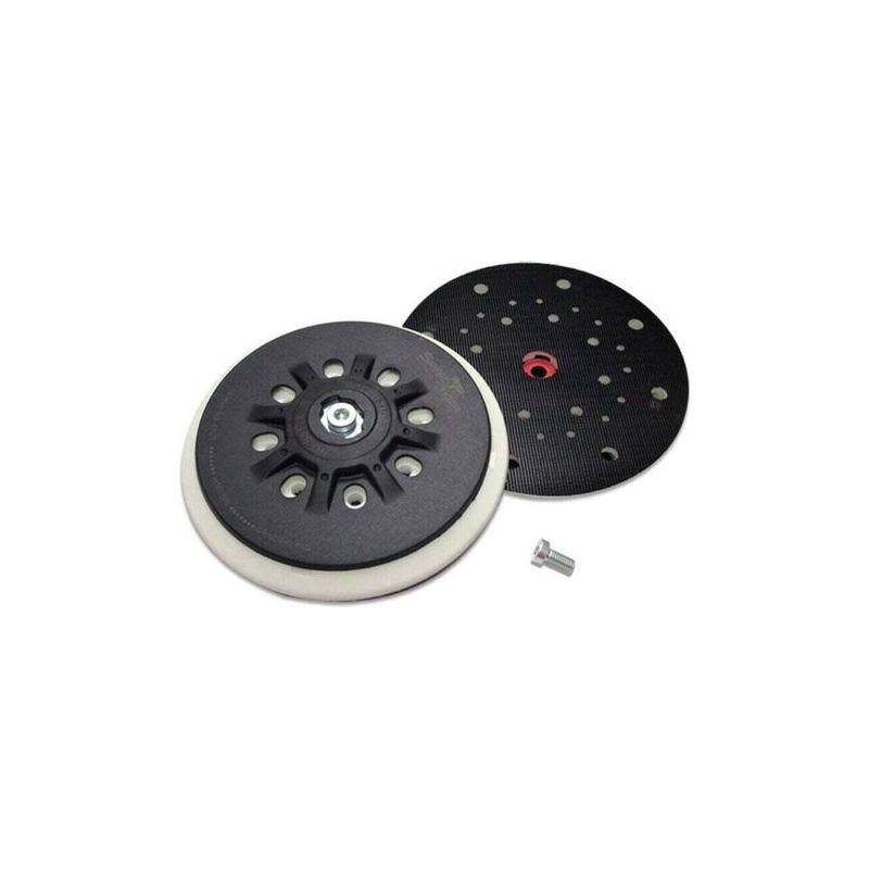 Patin De Ponçage 150 Mm 8 Trous Adapté À La Ponceuse Orbitale Bosch Ets 150, Ets Ec 150, Lex 150, Wts 150/7 498987 (souple), 1 Pièce