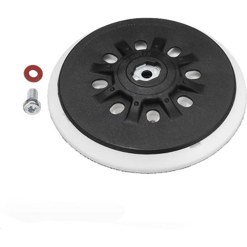 Plateau De Ponage 150 Mm (6 Pouces) 8 Trous Souple, Compatible Avec Ponceuses Orbitales Excentriques Bosch Festool Ets 150, Ets Ec 150, Lex 150, Wts 150/7 498987