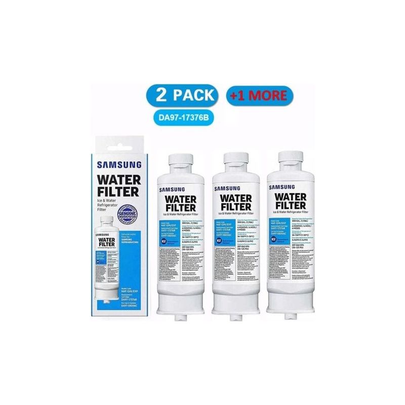 Lot De 3 Filtres À Eau De Rechange Pour Réfrigérateur Samsung Da97-17376b Da97-08006c Haf-qin Haf-qin/exp