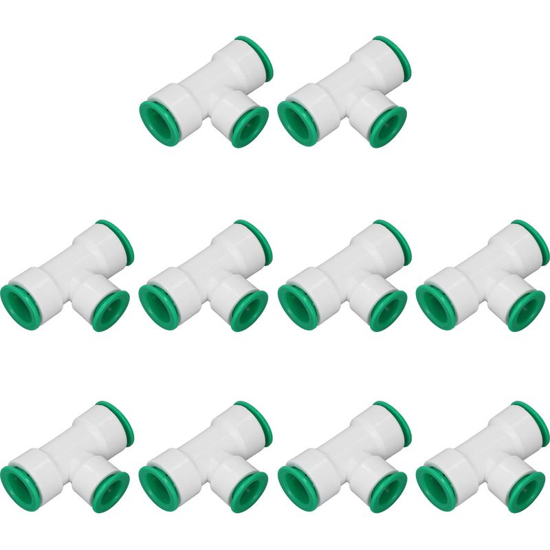 Lot De 10 Raccords En T Réducteurs Ppr À Connexion Rapide Pour Tuyaux D'Eau, Pour Système De Distribution, 25 X 20 Mm