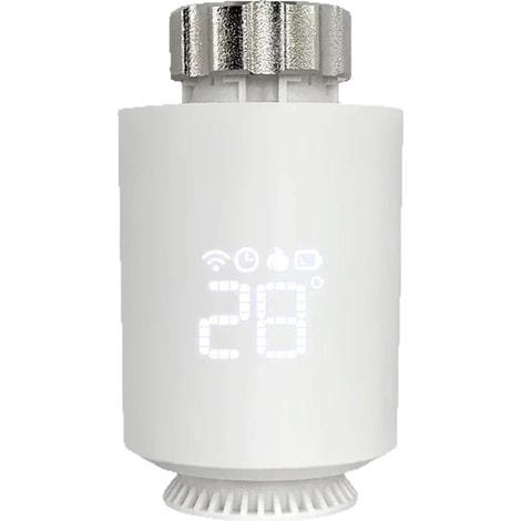 Thermostatkopf Für Heizkörper, Programmierbares Vernetztes Thermostatventil, Heizkörperthermostat Kompatibel Mit Alexa, Smart Life App-steuerung, Tuya Zigbee-gateway Erforderlich