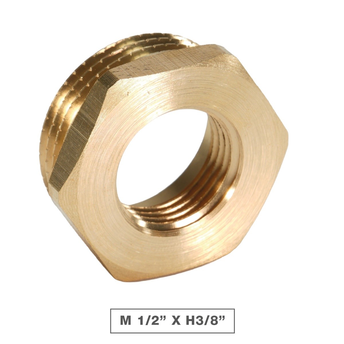 Messing-sechskantreduzierstück M1"xh3/4" - 10 St./karton
