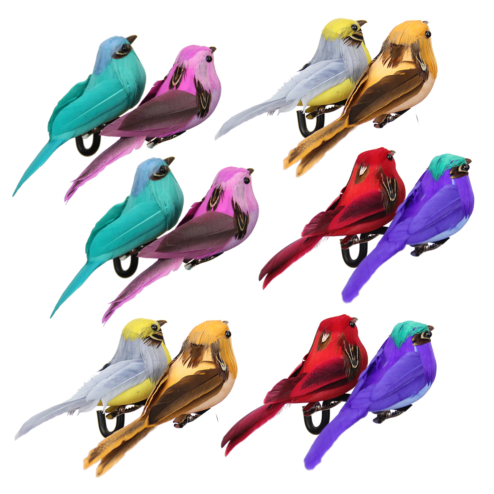 Künstlicher Vogel Mit Realistischen Federn, Dekorativer Mori-gartenvogel, Schaumstoffkunst, Künstlicher Vogel