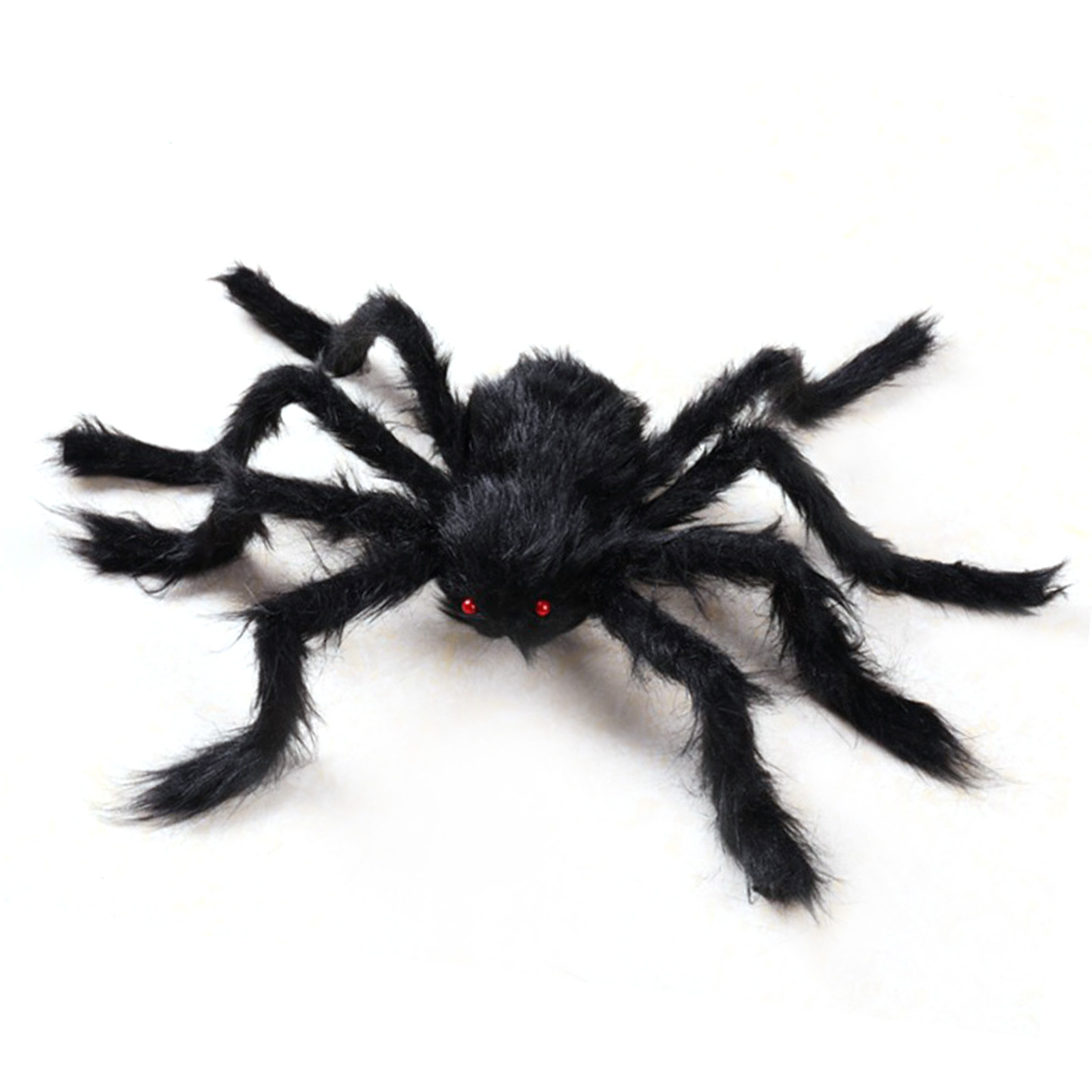 Große, Realistische, Bewegliche, Haarige, Gruselige Schwarze Spinne Als Halloween-dekoration, 125 Cm