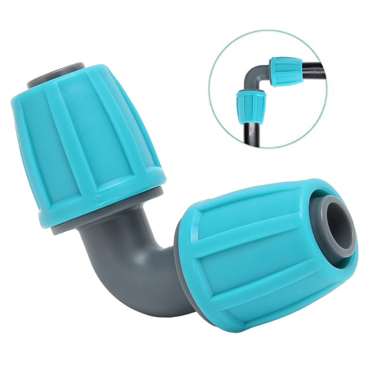 10er-pack Hauptschläuche (16 Mm) Für Automatische Bewässerungssysteme, Inklusive 90°-winkelstücken, Verbindungsstücken Und Pe-schläuchen Für Mikrosprinkler Und Sprühnebelanlagen. Ideal Für Die Gartenb