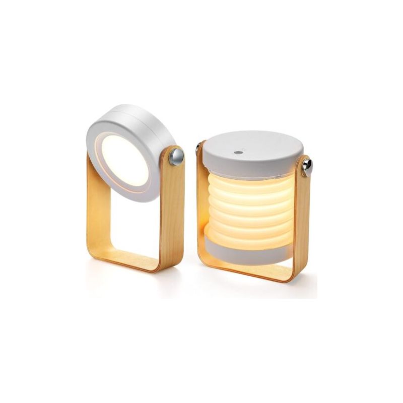 Lampe De Chevet Dimmable Touch Light, Lampe De Chevet Avec Table De Nuit Portable Safe Night Light-chrom