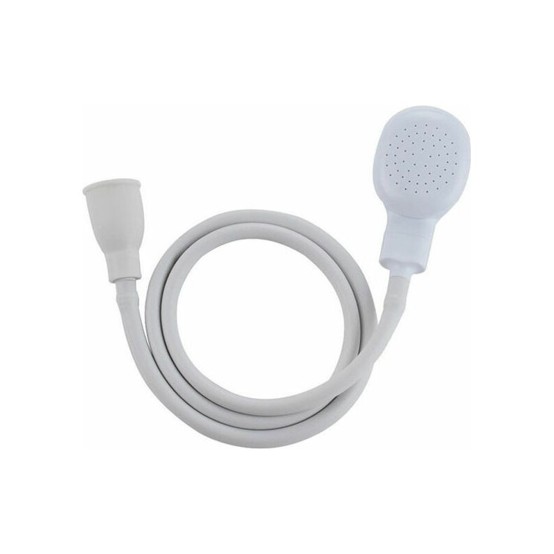 1 Douchette Robinet, Tuyau Universel 1 M, Abs/pvc, Interface 4 Points, Pour Lavabo, Coiffure, Bain Bébé, Animaux, Wc