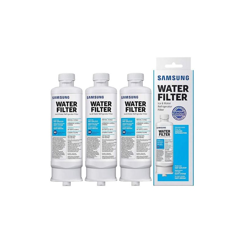 Snq – Lot De 2 Filtres À Eau De Réfrigérateur – Compatible Samsung Da97-17376b Da97-08006c Haf-qin Haf-qin/exp – Technologie Carbone Avancée