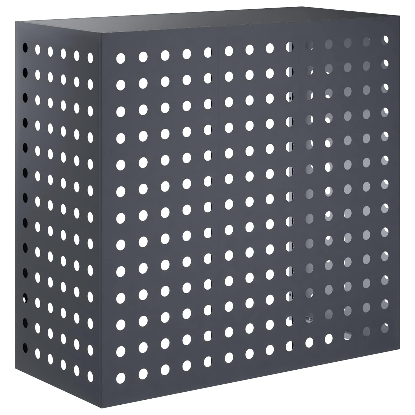 Vidaxl Air Conditioner Cover Anthracite 110 X 50 X 105 Cm Steel