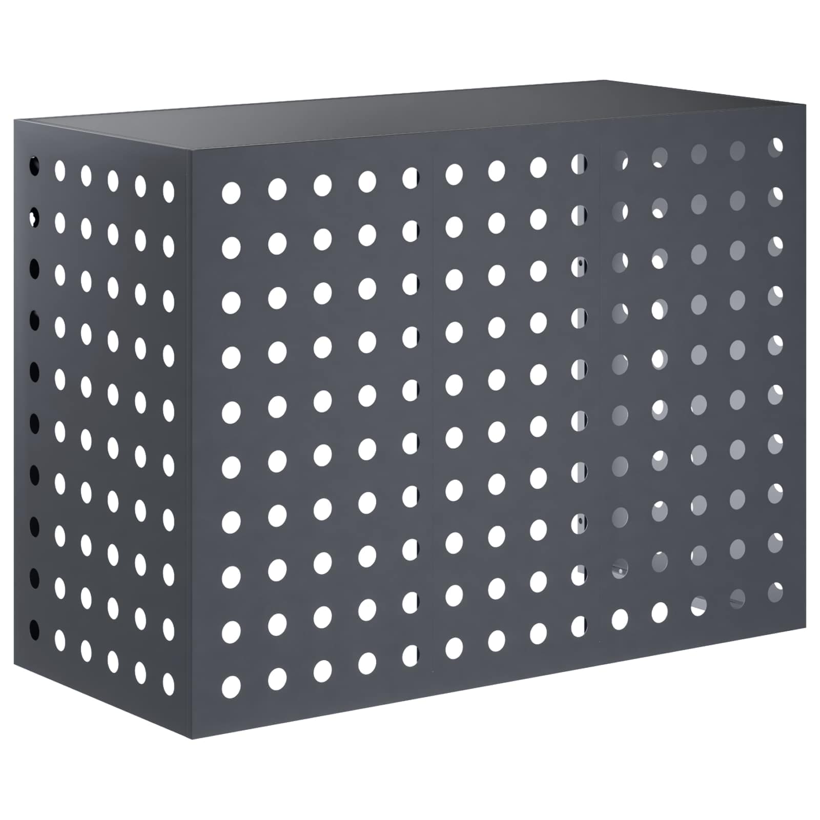 Vidaxl Air Conditioner Cover Anthracite 110 X 50 X 80 Cm Steel