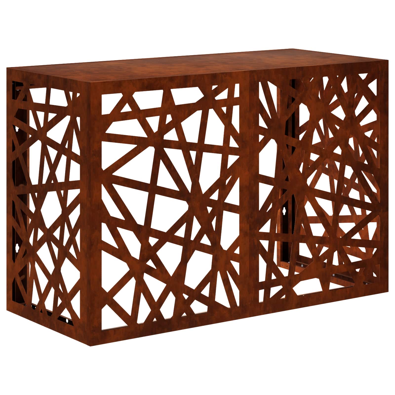 Vidaxl Air Conditioner Cover Rusty 90 X 40 X 60 Cm Weathering Steel
