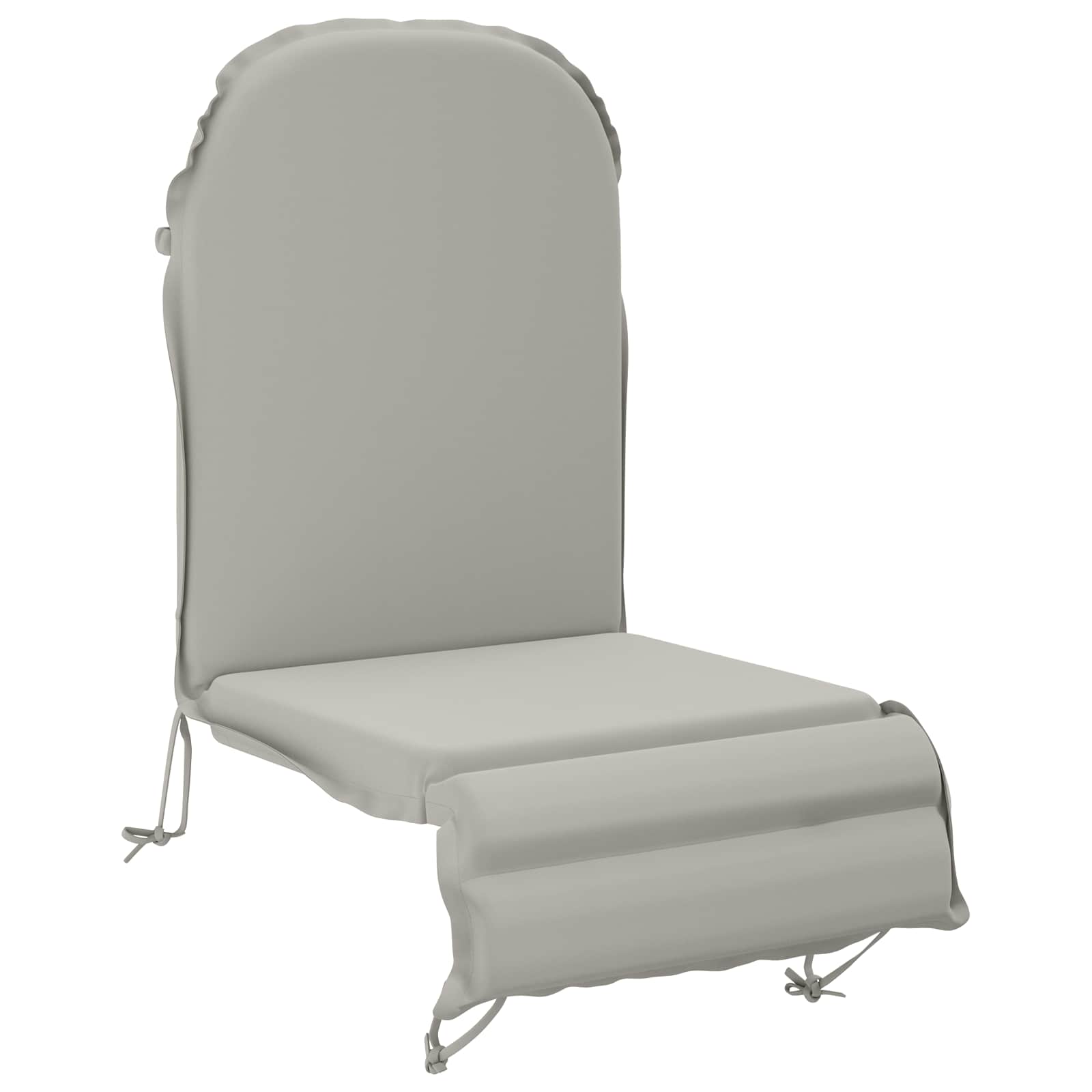 Vidaxl Adirondack Chair Cushion Gemert 100% Polyester Grey