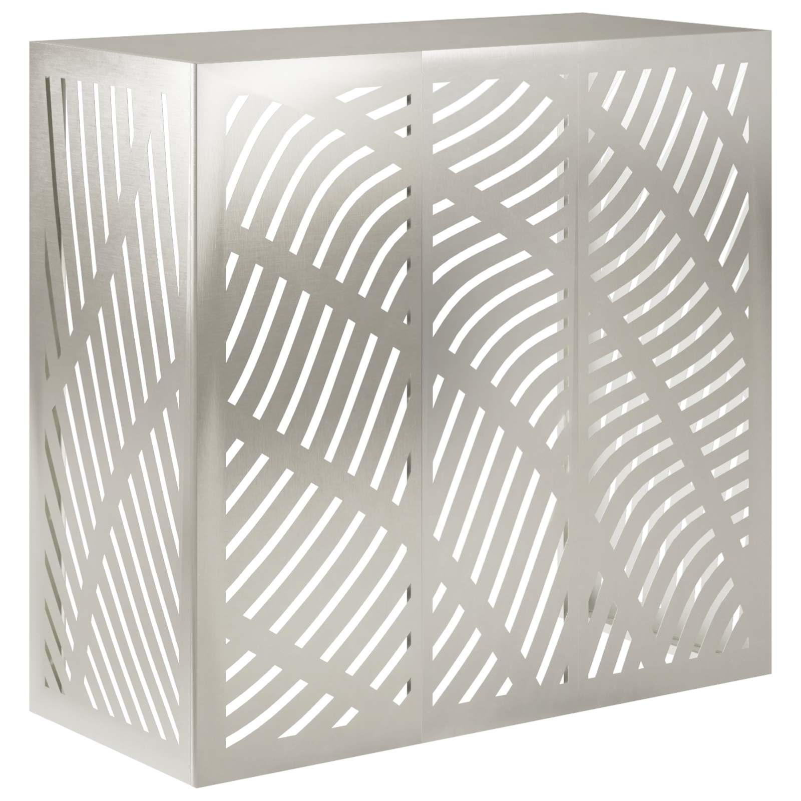 Vidaxl Air Conditioner Cover Silver 110 X 50 X 105 Cm Stainless Steel