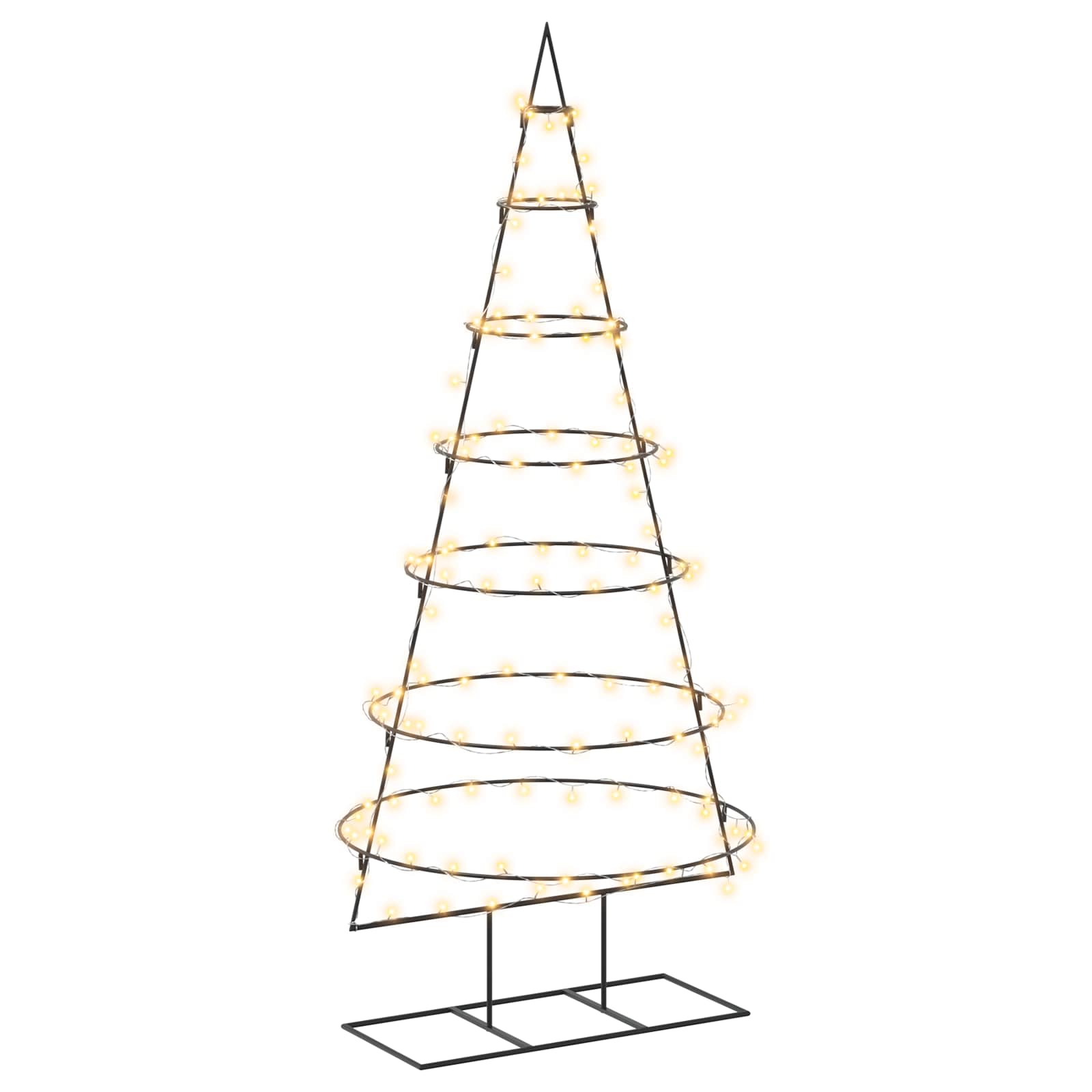 Vidaxl Metal Christmas Tree With Stand Kuopio 180 Cm Warm White Steel