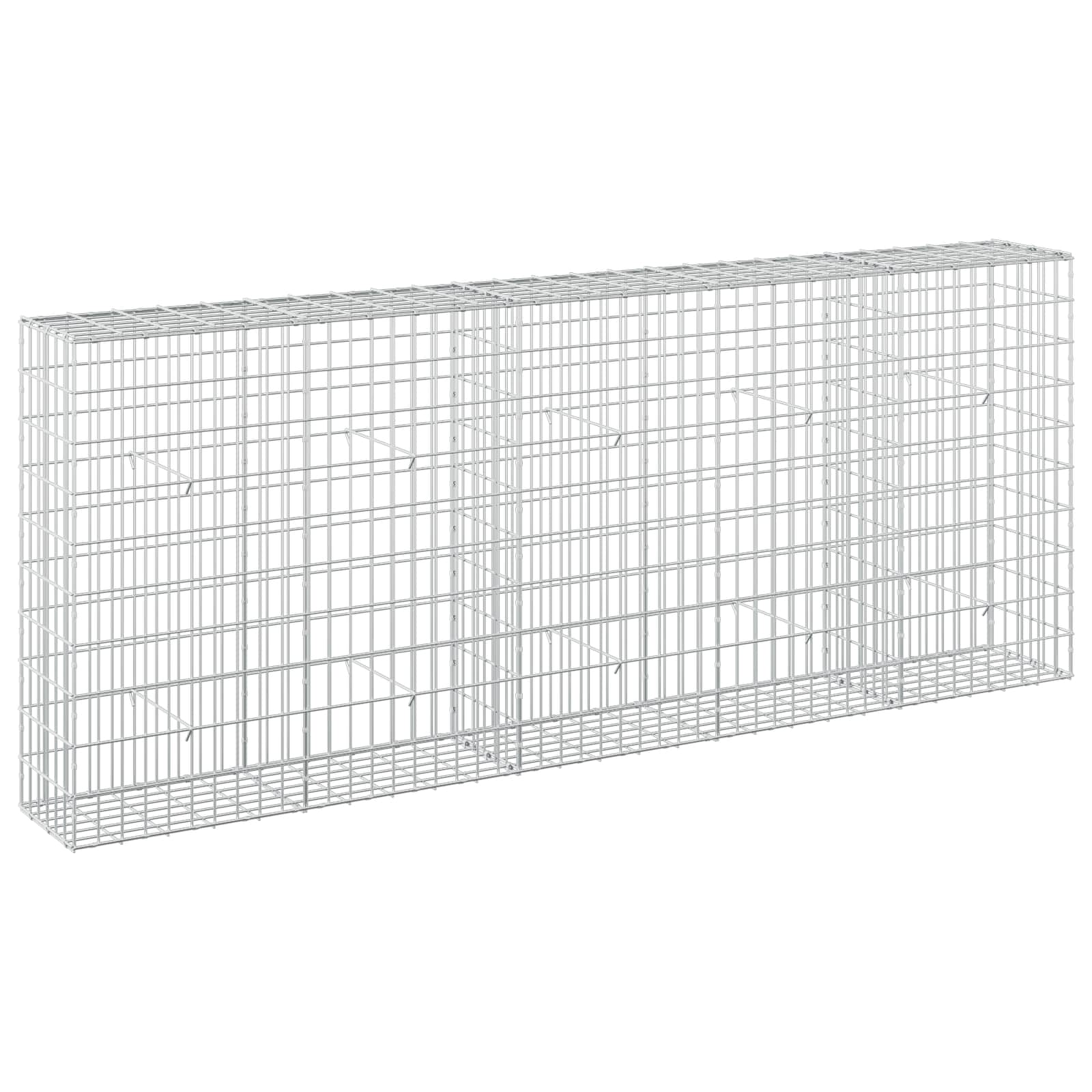 Gabione Mit 3,5 Mm Draht Und 5x10 Cm Maschen 250x30x100 Cm Vidaxl
