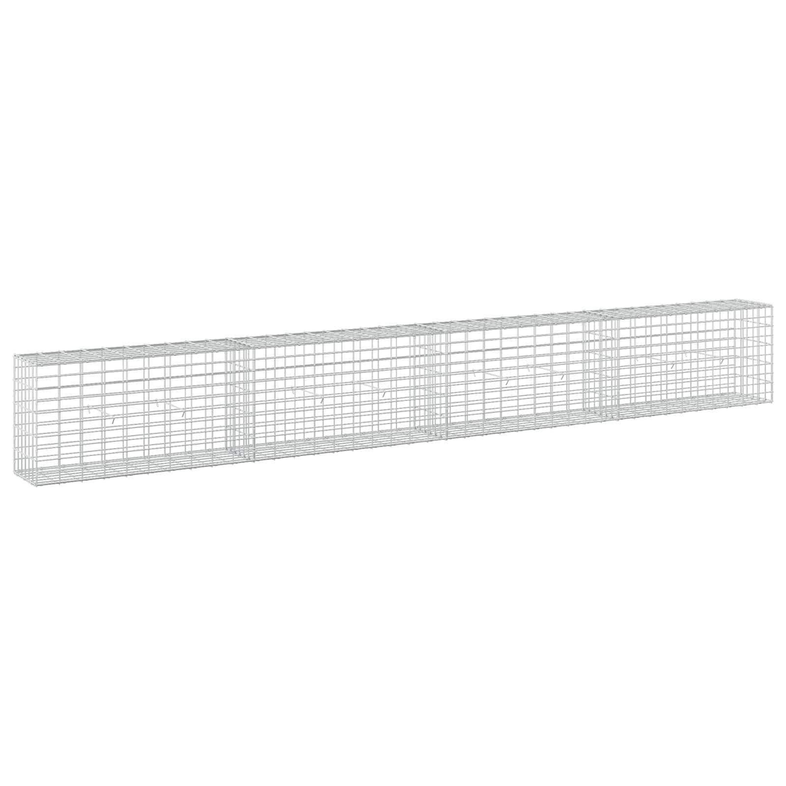 Gabione Mit 3,5 Mm Draht Und 5x10 Cm Maschen 400x30x50 Cm Vidaxl