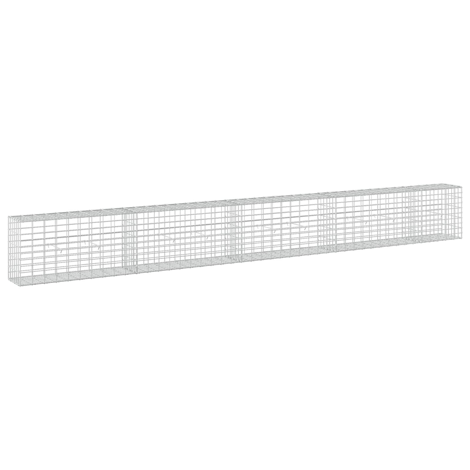 Gabione Mit 3,5 Mm Draht Und 5x10 Cm Maschen 450x30x50 Cm Vidaxl