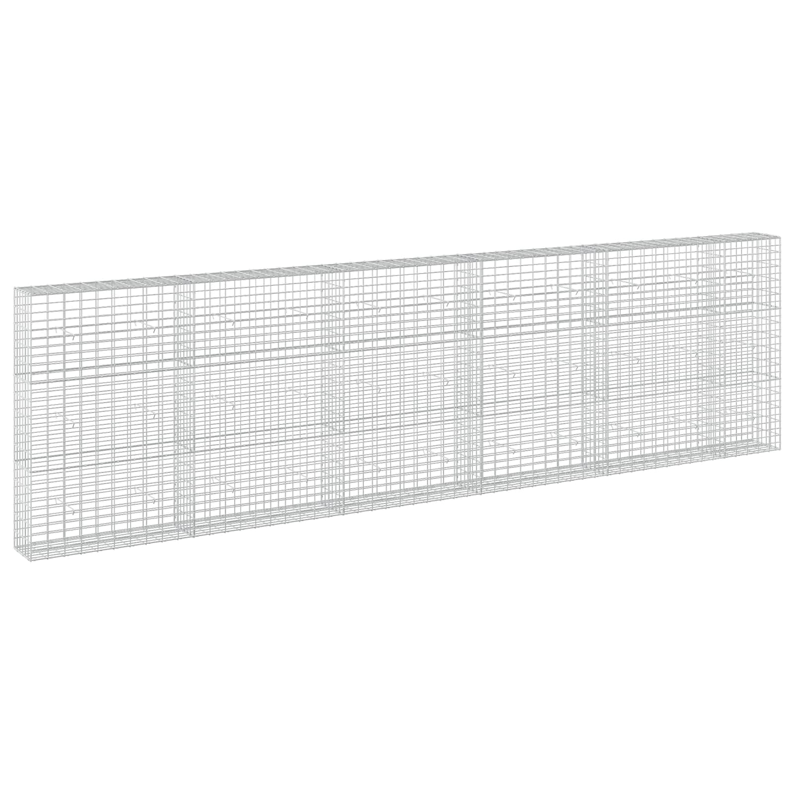 Gabione Mit 3,5 Mm Draht Und 5x10 Cm Maschen 550x30x150 Cm Vidaxl