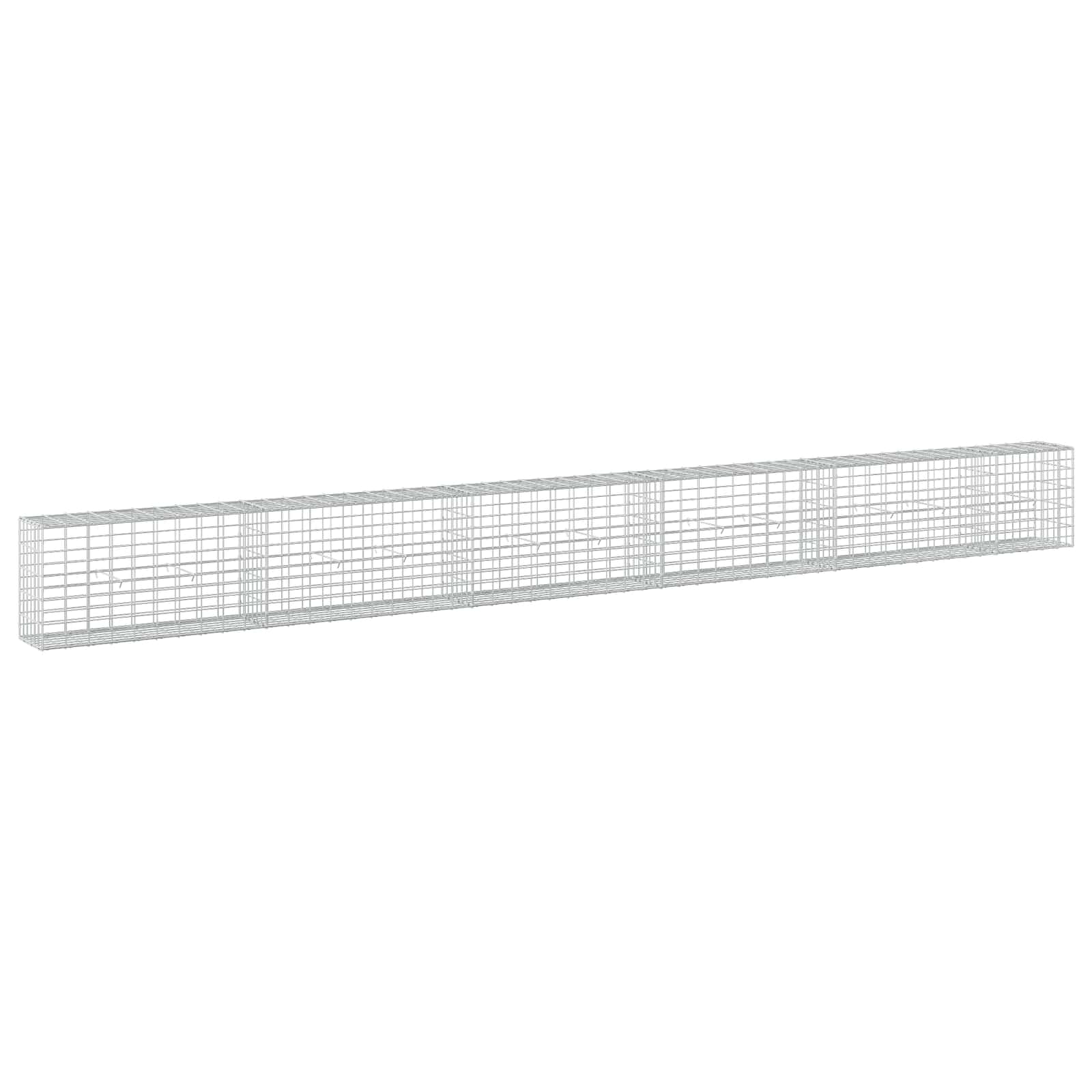 Gabione Mit 3,5 Mm Draht Und 5x10 Cm Maschen 550x30x50 Cm Vidaxl