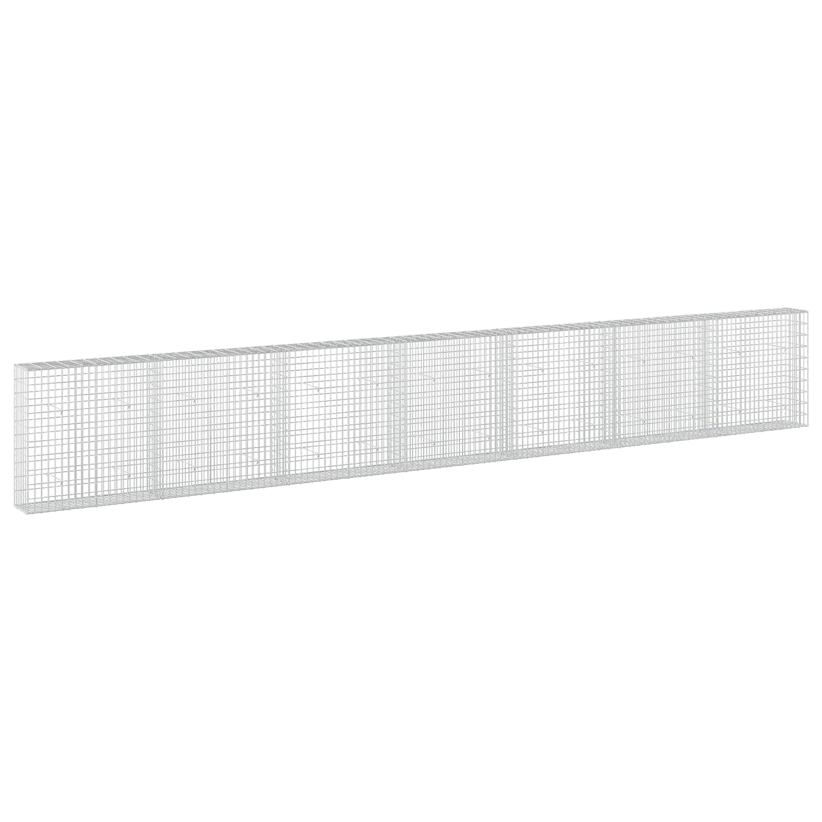 Gabione Mit 3,5 Mm Draht Und 5x10 Cm Maschen 700x30x100 Cm Vidaxl
