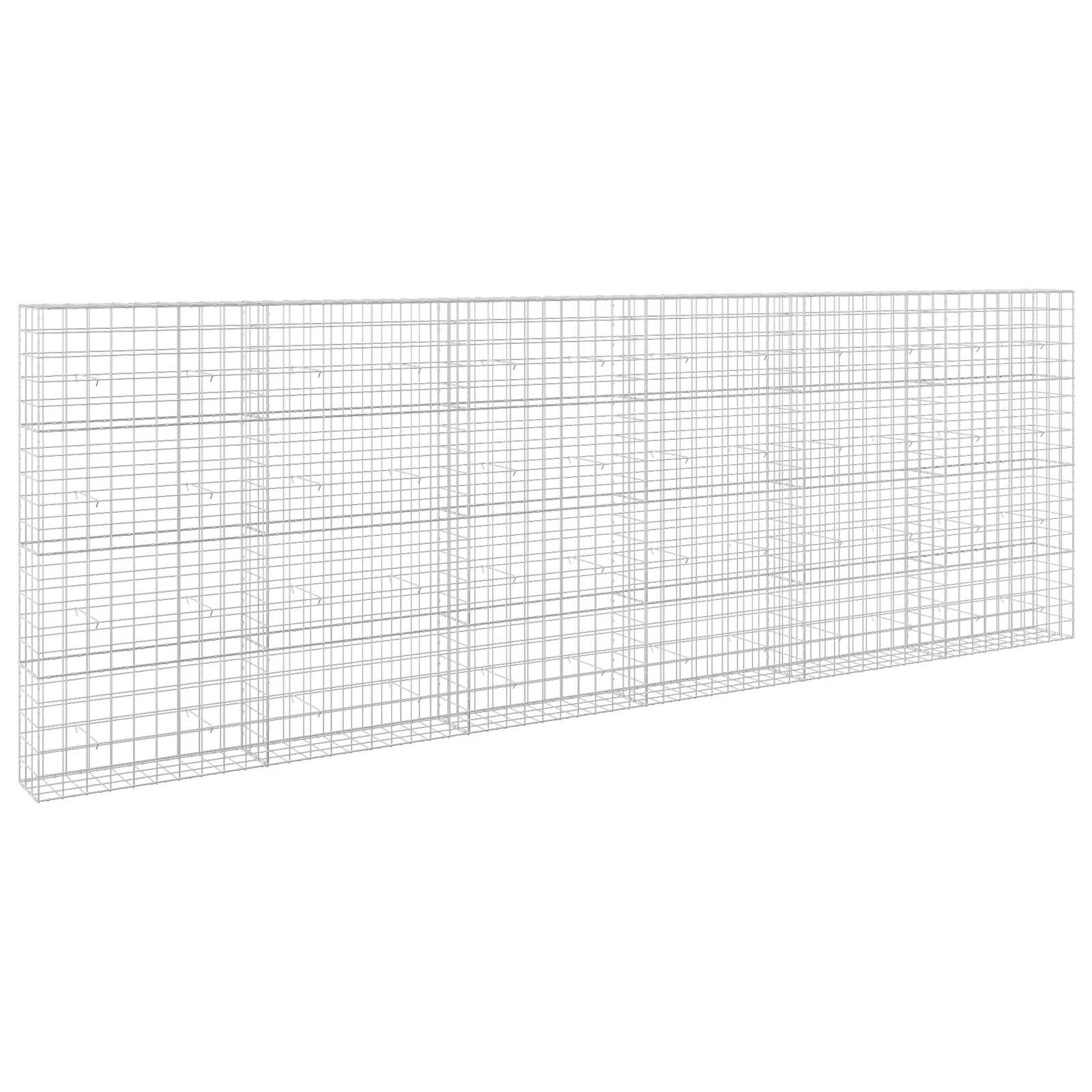 Gabione Mit 3,5 Mm Draht Und 10x10 Cm Maschen 600x30x200 Cm Vidaxl