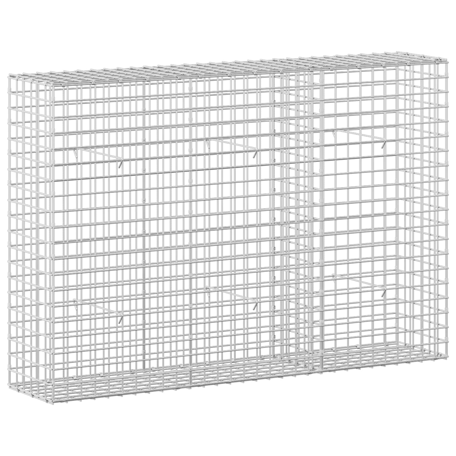 Gabione Mit 3,5 Mm Draht Und 5x5 Cm Maschen 150x30x100 Cm Vidaxl
