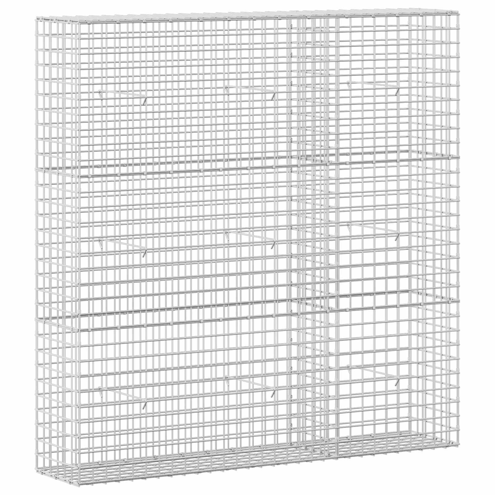 Gabione Mit 3,5 Mm Draht Und 5x5 Cm Maschen 150x30x150 Cm Vidaxl